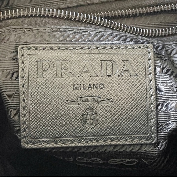 Prada gray Tessuto camo print nylon crossbody bag triangle logo - Picture 10 of 11